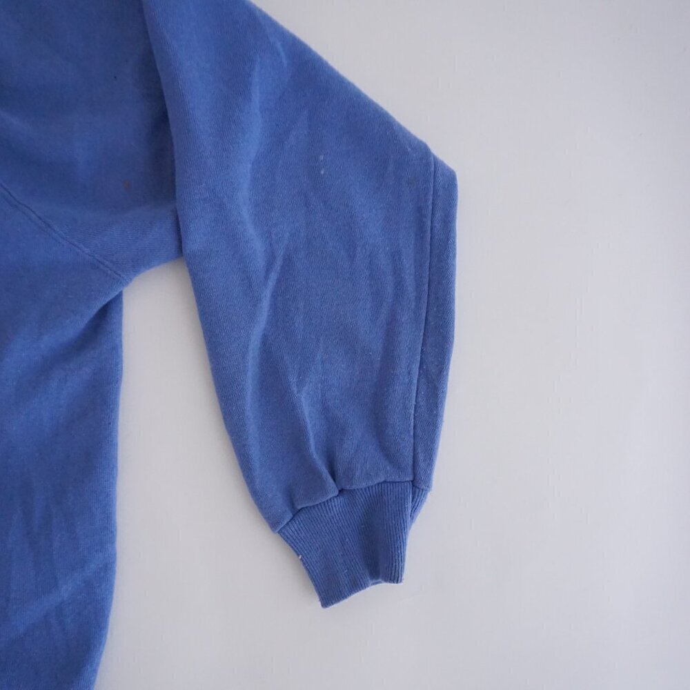 Vintage Hanes Her Way Blue Butterfly Lace Design Cotton Blend Sweater Cardi Xl - Picture 4 of 11
